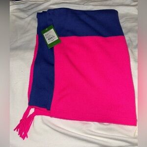Lilly Pulitzer Kinnon Vibrant Pink and Blue Wrap